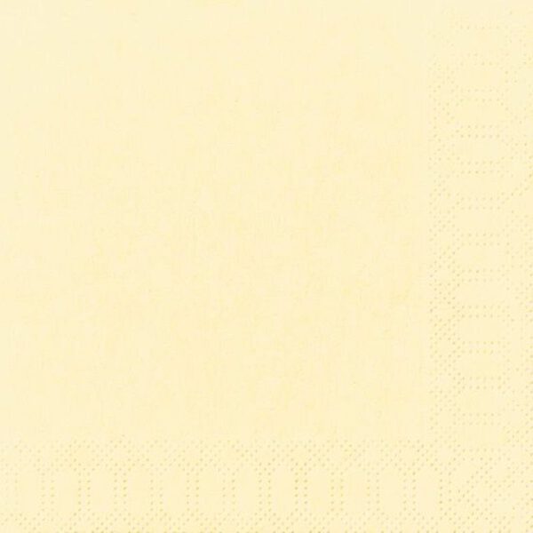 104955 Duni servetten Cream 3-laags 33x33