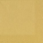 105804 Duni servetten Gold 33x33cm