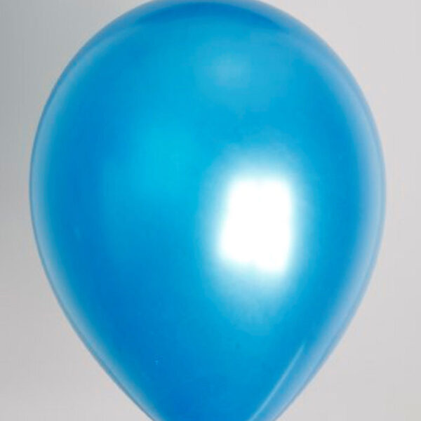 1547 Zak met 100 ballons no. 12 metallic donkerblauw