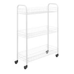 341403 Metaltex Slim Rolwagen wit 3 etages 23x56x84cm