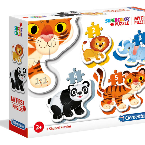 20810 Clementoni Puzzel 3-6-9-12 stukjes Wild Animals