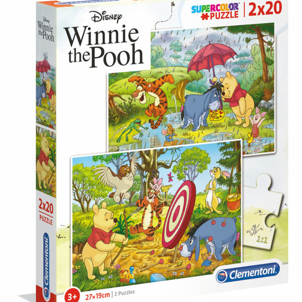 24516 Clementoni Puzzel 2x20 stukjes Winnie de Pooh