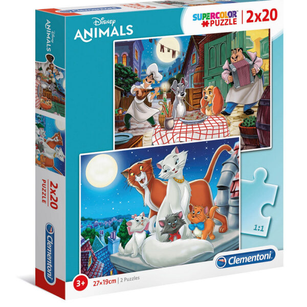 24764 Clementoni Puzzel 2x20 stukjes Disney Animal Friends