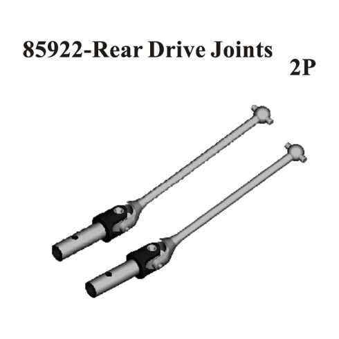 85922 Redcat Steel Rear Universal Drive shaft 2pcs