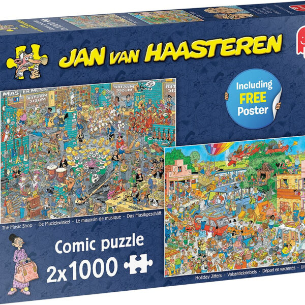 20049 Puzzel 2x1000 st. JvH De Muziekwinkel en Vakantiekriebels