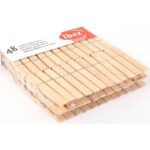 52023 Ibex wasknijpers 48 stuks hout