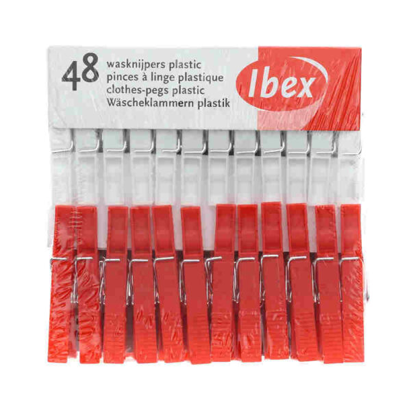 52024 Ibex wasknijpers 48 stuks plastic