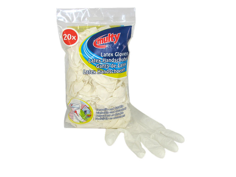 W094.20.001 Multy latex handschoenen 20 stuks wit