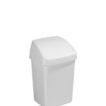 13301004 Sunware Delta afvalbak 10 liter swing wit