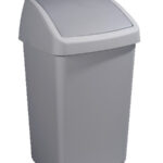 13500525 Sunware Delta afvalbak 50 liter swing grijs