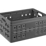 57300636 Sunware Square vouwkrat 46 liter antraciet