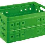 57300661 Sunware Square vouwkrat 46 liter natuur-groen