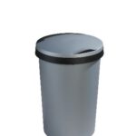 60800528 Sunware Twinga afvalbak 45 liter klep metaal/zwart