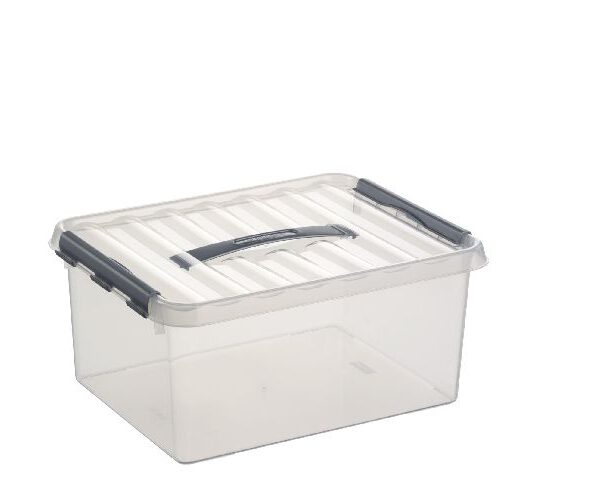 78300609 Sunware Q-line box 15 liter transparant