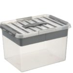 79800409 Sunware Q-line multibox 22 liter transp/metaal