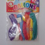 2174 Ballonnen cijfer 30 no. 12 eenzijdig 5 zakjes met 8 stuks