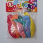 2184 Ballonnen cijfer 65 no. 12 eenzijdig 5 zakjes met 8 stuk