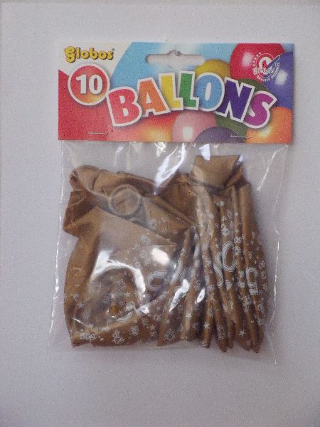 2187 Ballonnen cijfer 50 no. 14 metallic 5 pakjes met 8 stuks