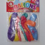 2229 Ballonnen cijfer 8 no. 12 eenzijdig 5 zakjes met 8 stuks