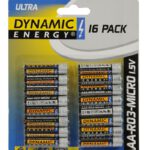 871125212863 Batterij Dynamic Energy AAA 16 stuks