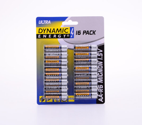 871125212866 Batterij Dynamic Energy AA 16 stuks