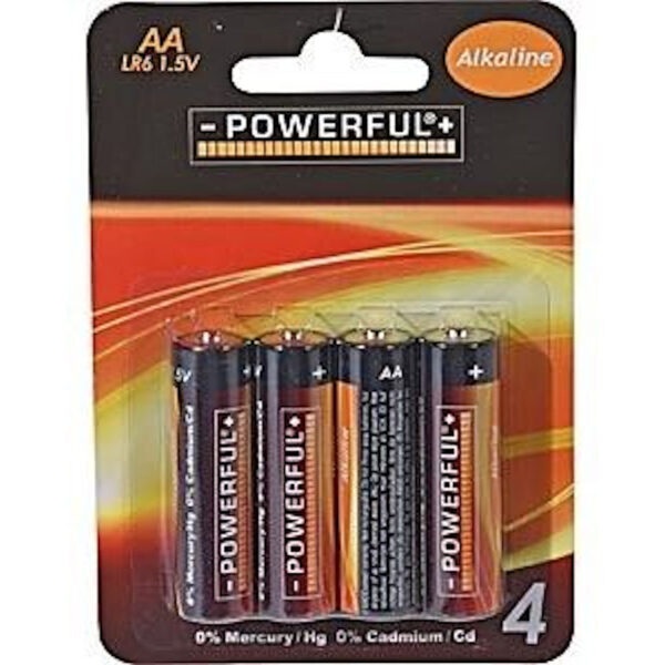 C31000010 Batterijen Powerful Alkaline AA bls4