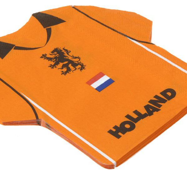 X34200110 Servetten shirt Holland 16 stuks 15x15,5cm per 6