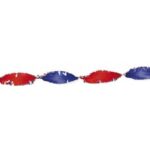 400500 Crepeguirlande 24 meter rood/wit/blauw
