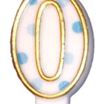 404100 Nummerkaars 0 blauw
