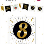 405118 Festive numbers nr 8 3 stuks