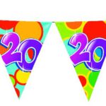 405512 Vlaggenlijn 10 meter 20 jaar 5 stuks