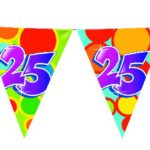 405514 Vlaggenlijn 10 meter 25 jaar 5 stuks