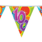 405535 Vlaggenlijn 10 meter 100 jaar 5 stuks