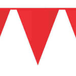 405613 Vlaggenlijn 10 meter rood 5 stuks