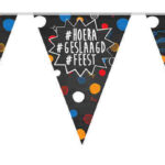 439001 Vlaggenlijn PE 10 meter Geslaagd! 5 stuks