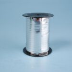 973363 Krullint 250mx5mm metallic - zilver