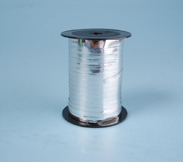 973363 Krullint 250mx5mm metallic - zilver