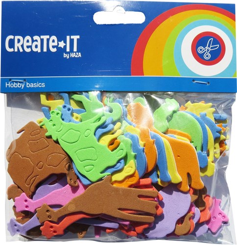 192300 Create-It Foam dieren 64 stuks