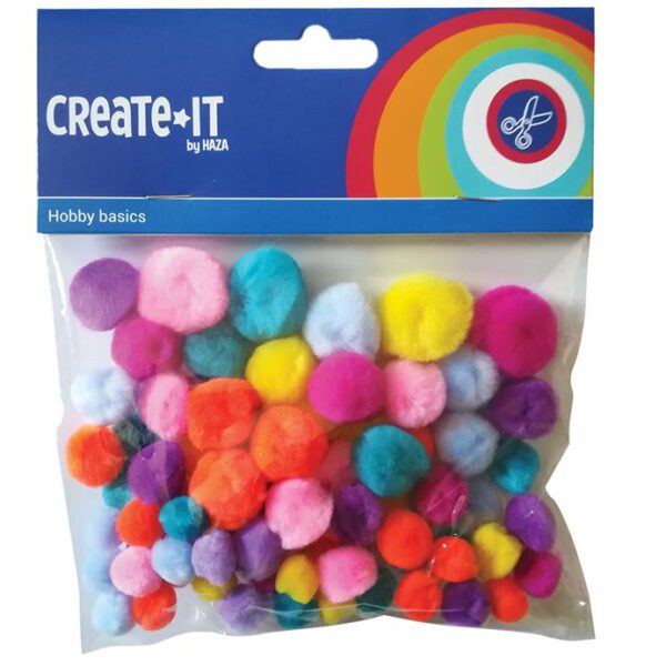 192339 Pompoms Bright Mix Creati-it 75 stuks