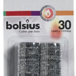 103690054481 Bolsius kaarsenpassingen blister 30 stuks zilver