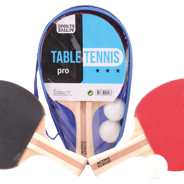 20156 Sports Active tafeltennisset met 2 ballen in draagtas