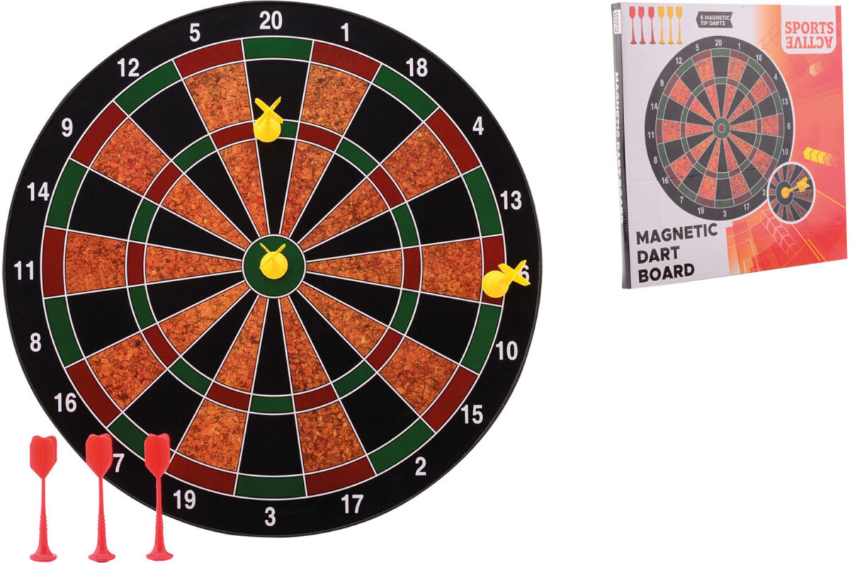 20250 Sports Active magnetisch dartbord met 6 darts