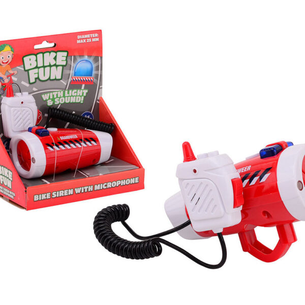 20636 Bike Fun brandweer sirene met microfoon