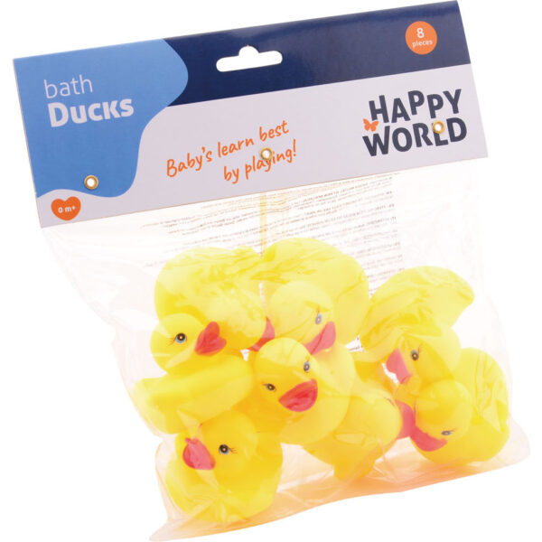 22196 Happy World badeendjes 8 stuks zak