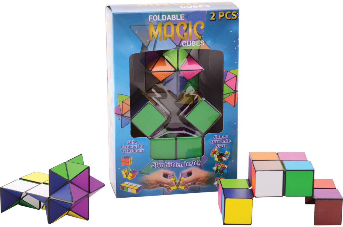 25030 Vouwbare magische kubus 2 stuks in doos