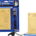 26602 Politie bonnenboekje met potlood en fluit