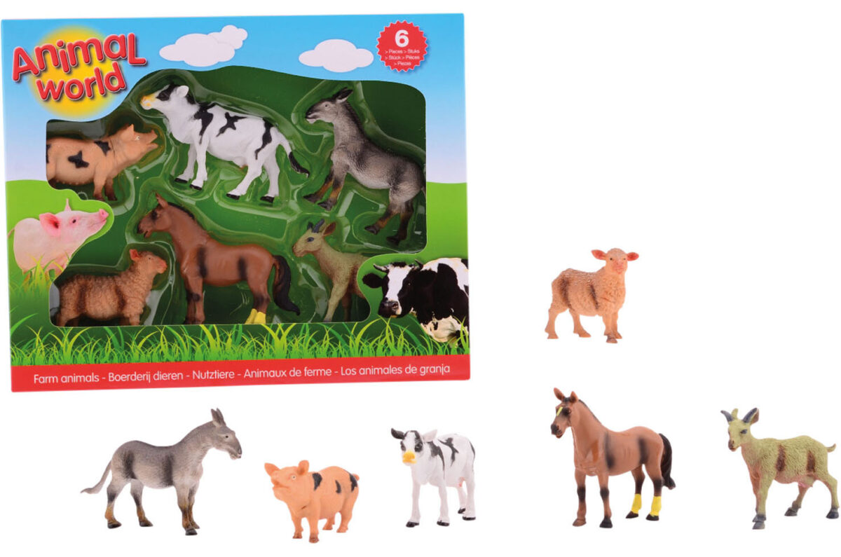 26785 Animal World boerderijdieren assortiment in doos