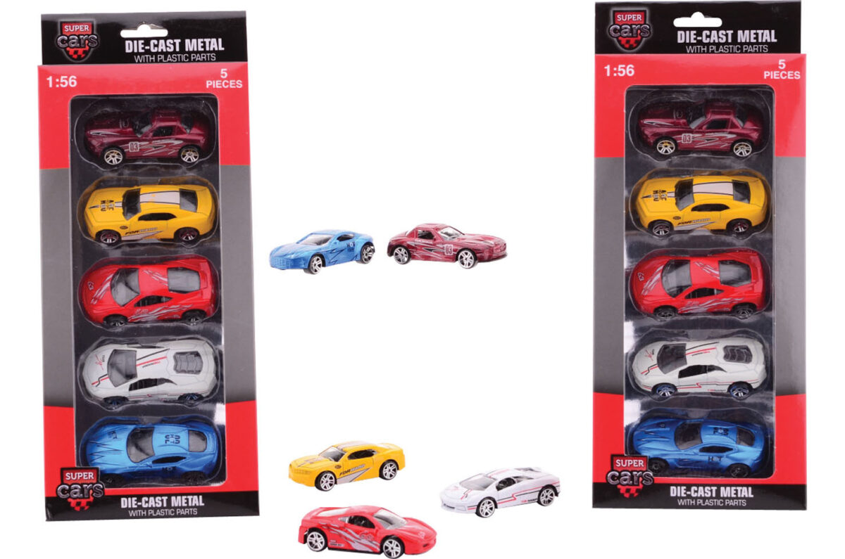 26907 Super Cars 5 stuks Die-cast auto s in doos