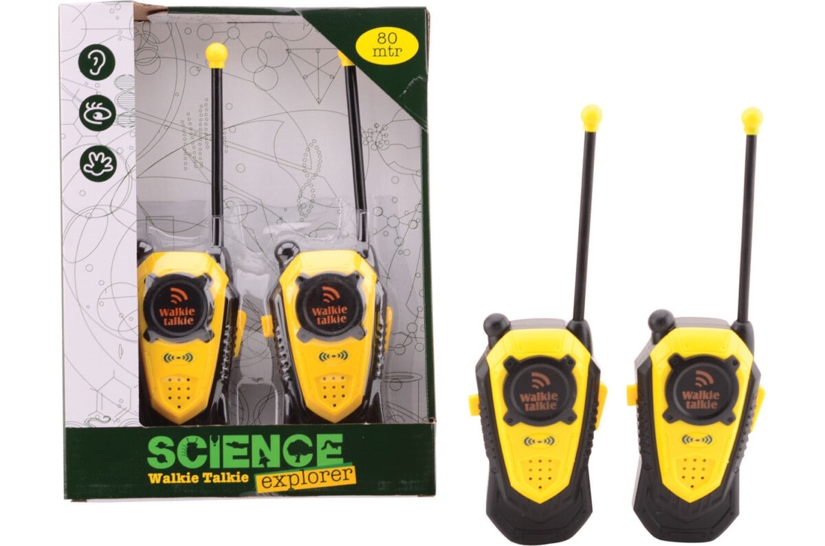 26945 Science Explorer walkie talkie bereik +/- 80 mtr.