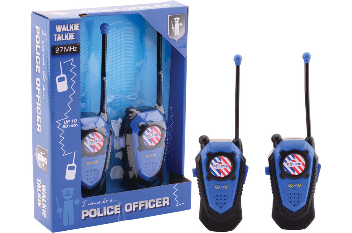 26954 Politie walkie talkie bereik +/- 80 mtr.